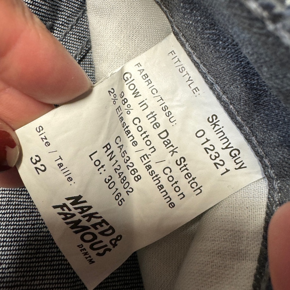Naked & Famous Men’s Skinny Jean